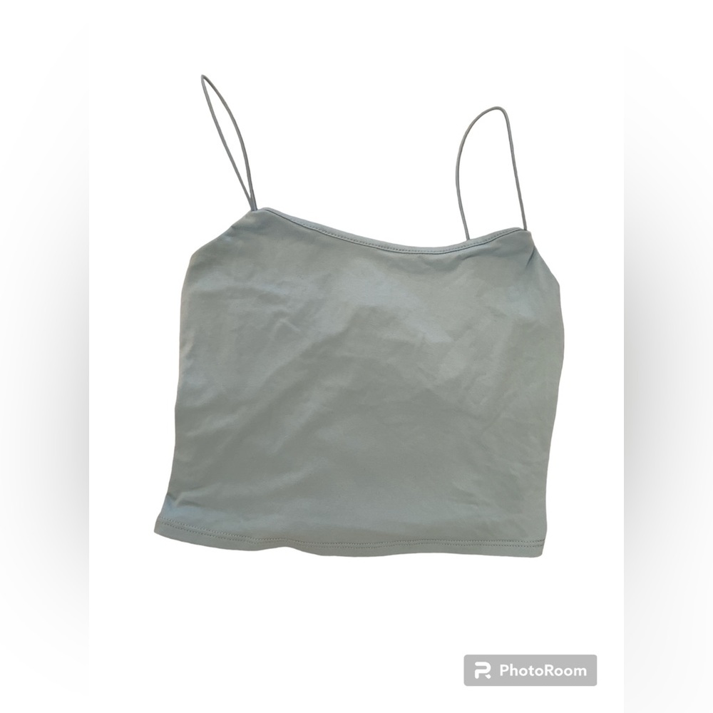 Baby blue crop top